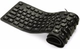 TECLADO USB FLEXIVEL E EMBORRACHADO PRETO