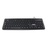 TECLADO USB OEX TC400 TECLAS REDONDAS POP PRETO