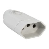 TOMADA FEMEA BRANCA 2P BRANCO 10A 110 250V