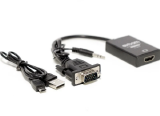 CONVERSOR VGA PARA HDMI TOMATE MCB-040 COM ALIMENTATAÇAÕ USB C AUDIO