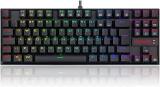 TECLADO GAMER REDRAGON PRO RGB PRETO SWITCH MARROM K616-RGB