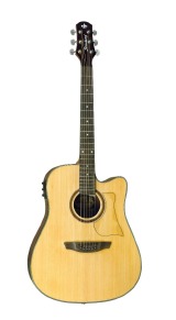 VIOLAO  ELÉTROACUSTICO AÇO FOLK STRINBERG AF60-C SATIN