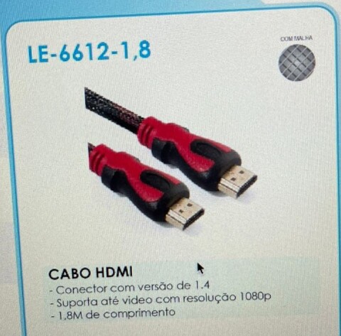 CABO HDMI 1.8M VERSAO 1.4  MALHA IT BLUE