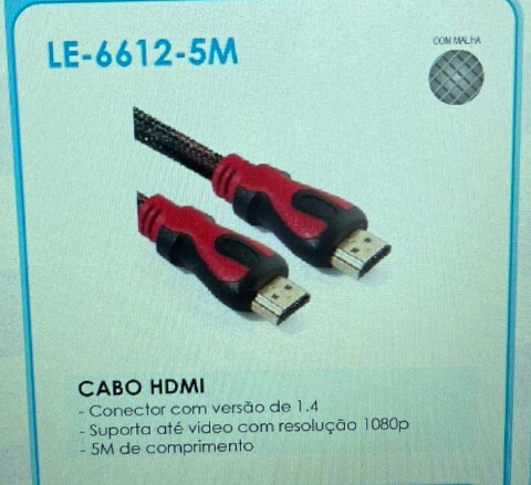 CABO HDMI 5M VERSAO 1.4 MALHA IT BLUE